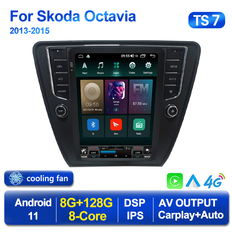 

Android 11 Player Car dvd Radio For Skoda Octavia 3 A7 2013-2018 Tesla Style Carplay Multimedia GPS Navigation Head Unit Stereo 2din