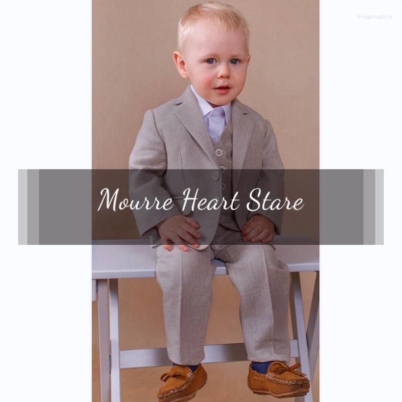 

Men's Suits Kids Wedding For Boys Lapel Single Breasted Jacket Sunset Pants Set Children's 2yrs To 16yrs Tuxedoo, Black