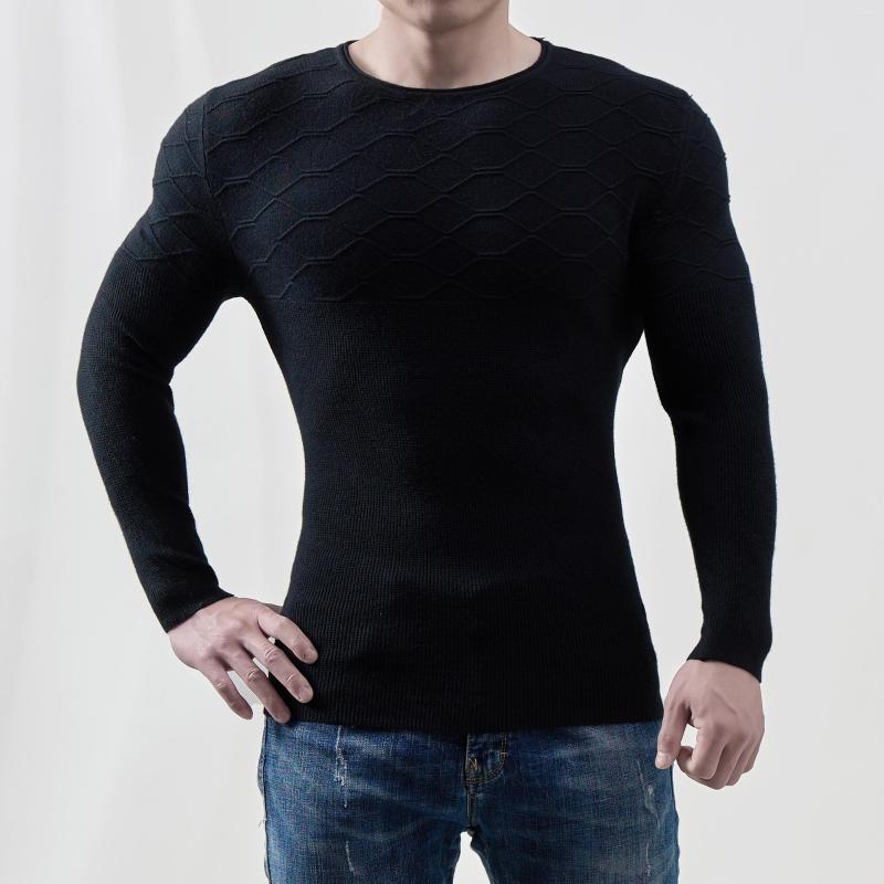 

Men' Sweaters 2023 European And American Foreign Trade Autumn Winter Men' Sweater Crewneck Jumper Long Sleeve Shirt Slim Body War, White