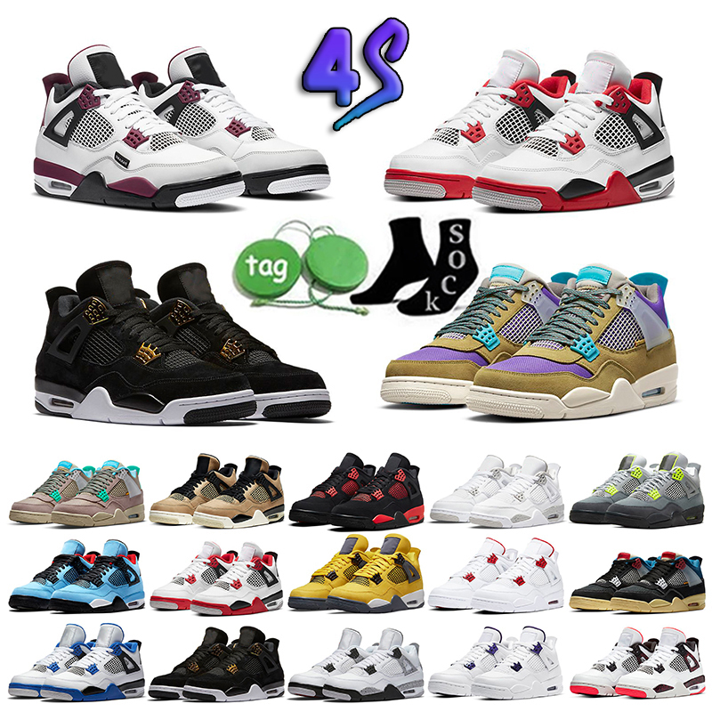 

Solo Black 4 4s Mens Sports Basketball Shoes Jumpman Zen Master University Blue Cement Cat White Oreo Bred Infrared Shimmer Cool Grey Trainer Designer Sneakers, 25