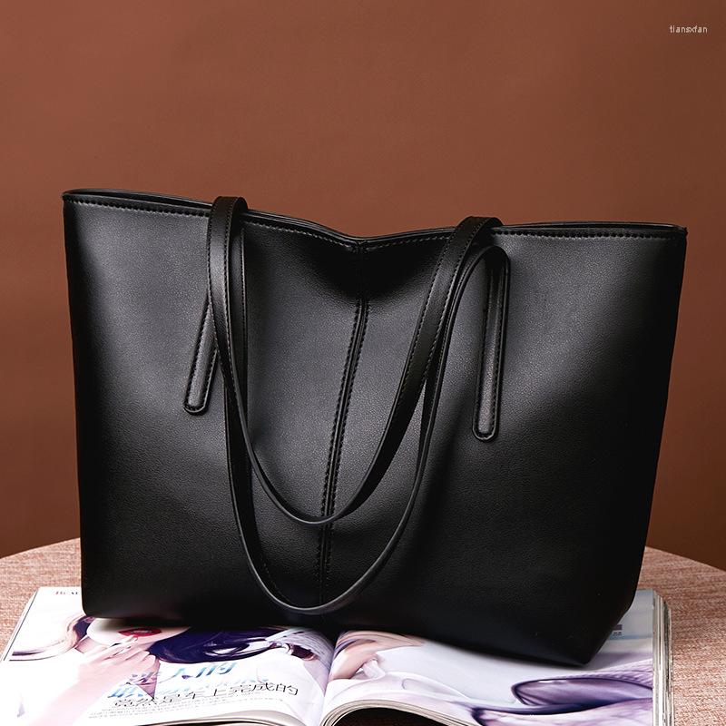 

Evening Bags 2023 Large Capacity Soft Leather For Women's Handbags Lady's Women Bag Designer Shoulder Bolsa Feminina Red, Black