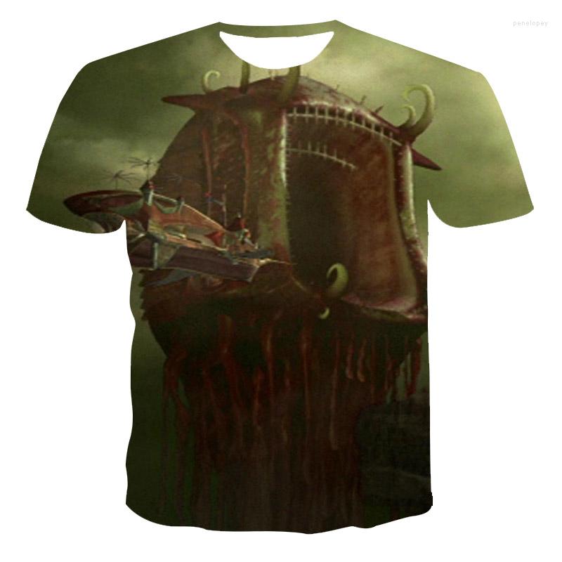 

Men's T Shirts Men'S Short-Sleeved Loose T-Shirt Spaceship 3D Printing Round Neck Pullover And Casual Streetwear Fashion S-5XL, 62400