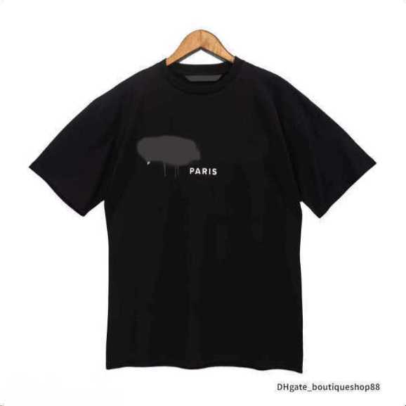

23s Designer of luxury T shirt brand palms palmangel City Quality tshirt PA Clothing spray letter short sleeve spring summer Casual men and women tees 11