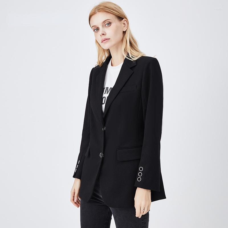 

Women' Suits Small Suit 2023 Spring And Autumn Counter High Quality Professional Casual Long Sleeve Blazer Women 2S2053, Black