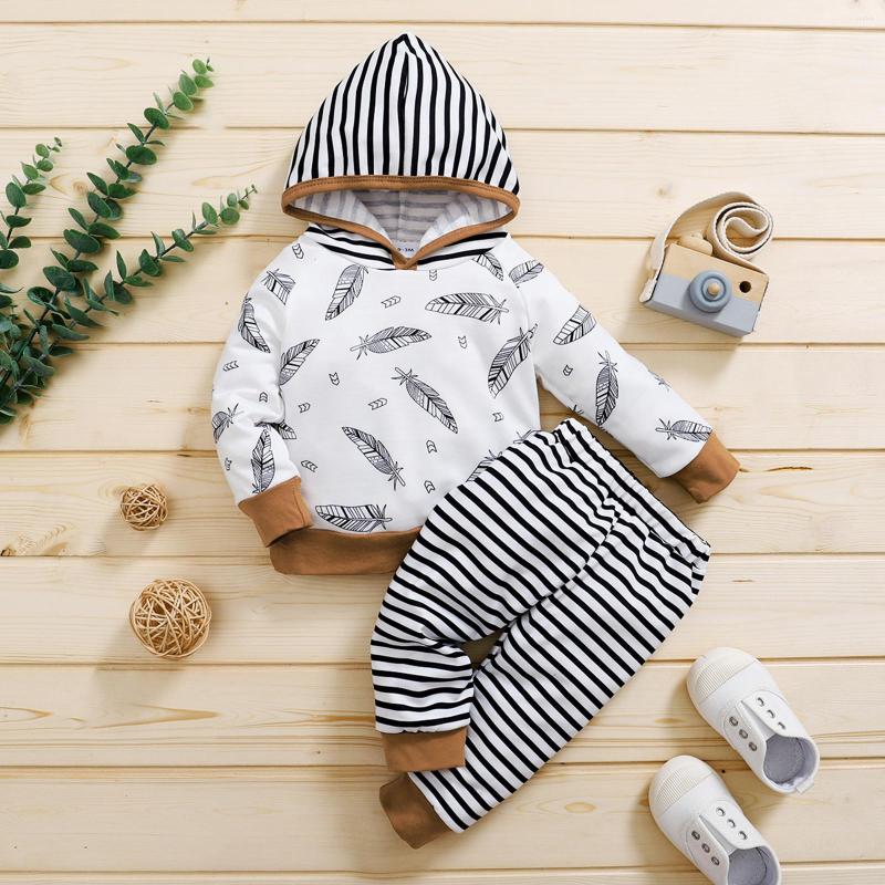 

Clothing Sets Born Baby Girl Clothes Set For Winter Autumn Hooded Toddler Letter Printed Hoodie Tops Stripe Pants Outfits 0-4 Years, Blue