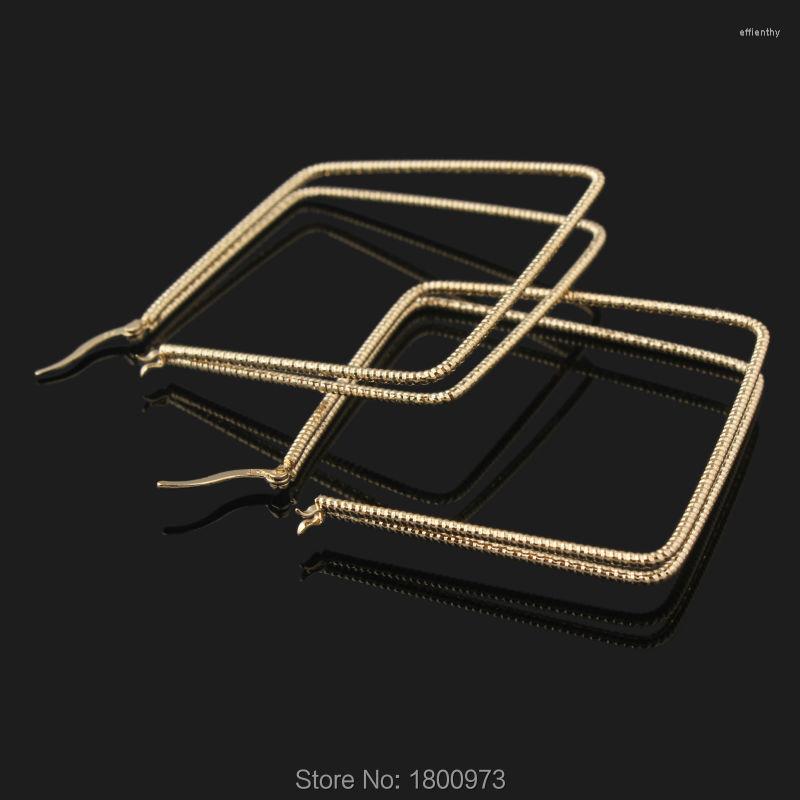 

Hoop Earrings Rose Gold Color Big Two Circle Curve For Women Fashion Jewelry Wholseale