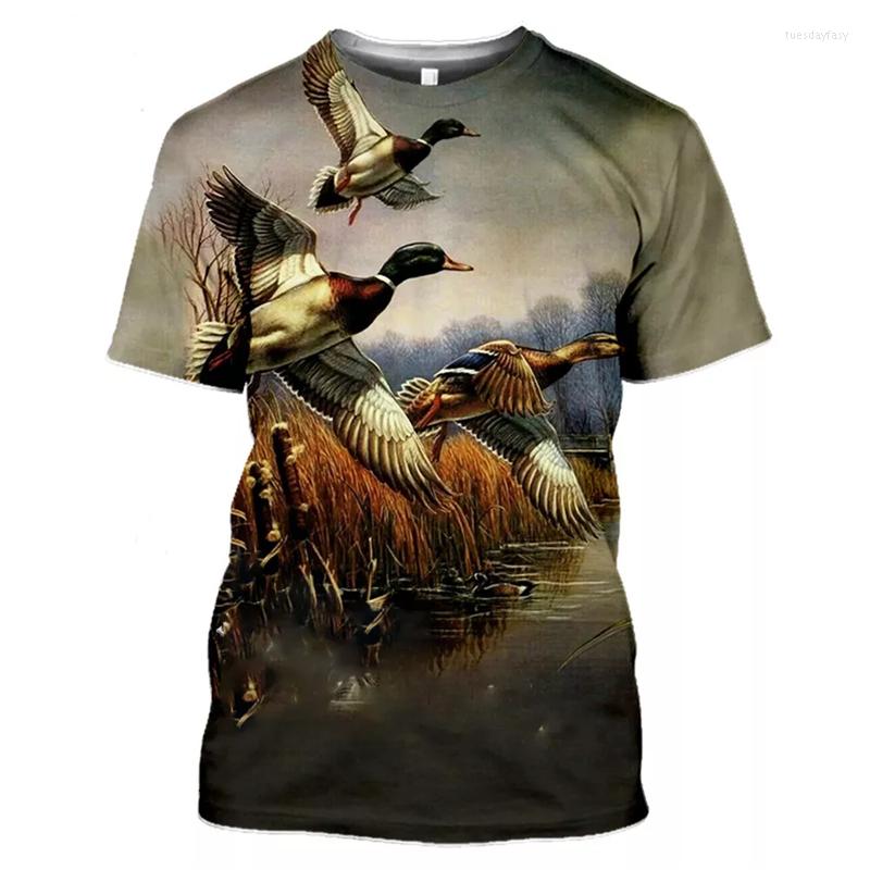 

Men's T Shirts 2023 3D Print Harajuku T-Shirt Summer Animal Hunting Partridge Bird Fashion Men's Tshirt