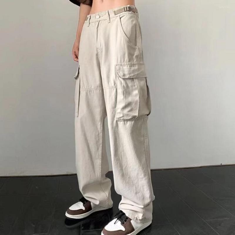 

Men's Pants Y2K Men Cargo Korean Harajuku For Sweatpants Wide Leg Joggers Trousers Clothes, Black