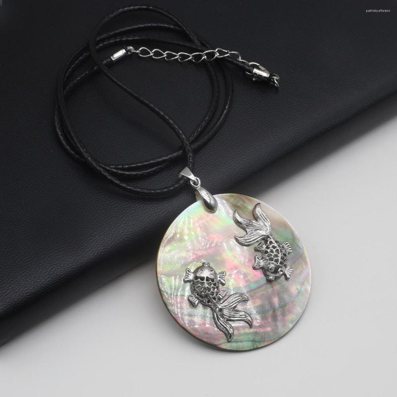 

Pendant Necklaces Natural Shell Pendants Mother Of Pearl Carp Amulet Exquisite Charms For Jewelry Making Diy Bracelet Accessories Gifts