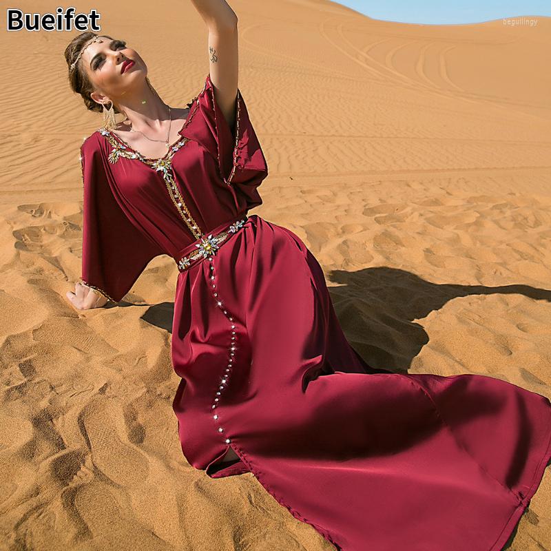 

Ethnic Clothing Musulmane Long Dress Wind Red Dubai Abaya Turkey Islam Arabic Pakistani Muslim Evening African Dresses For Women Robe