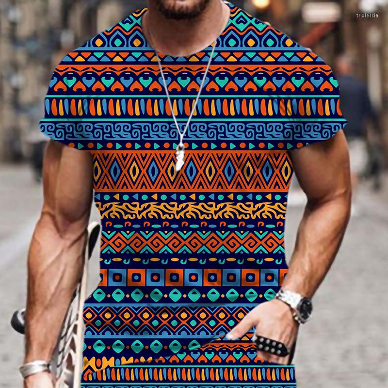

Men's T Shirts 2023 Summer Men's/Women's 3D Printing African National T-shirt Retro Street Personality Men's Wear, At881