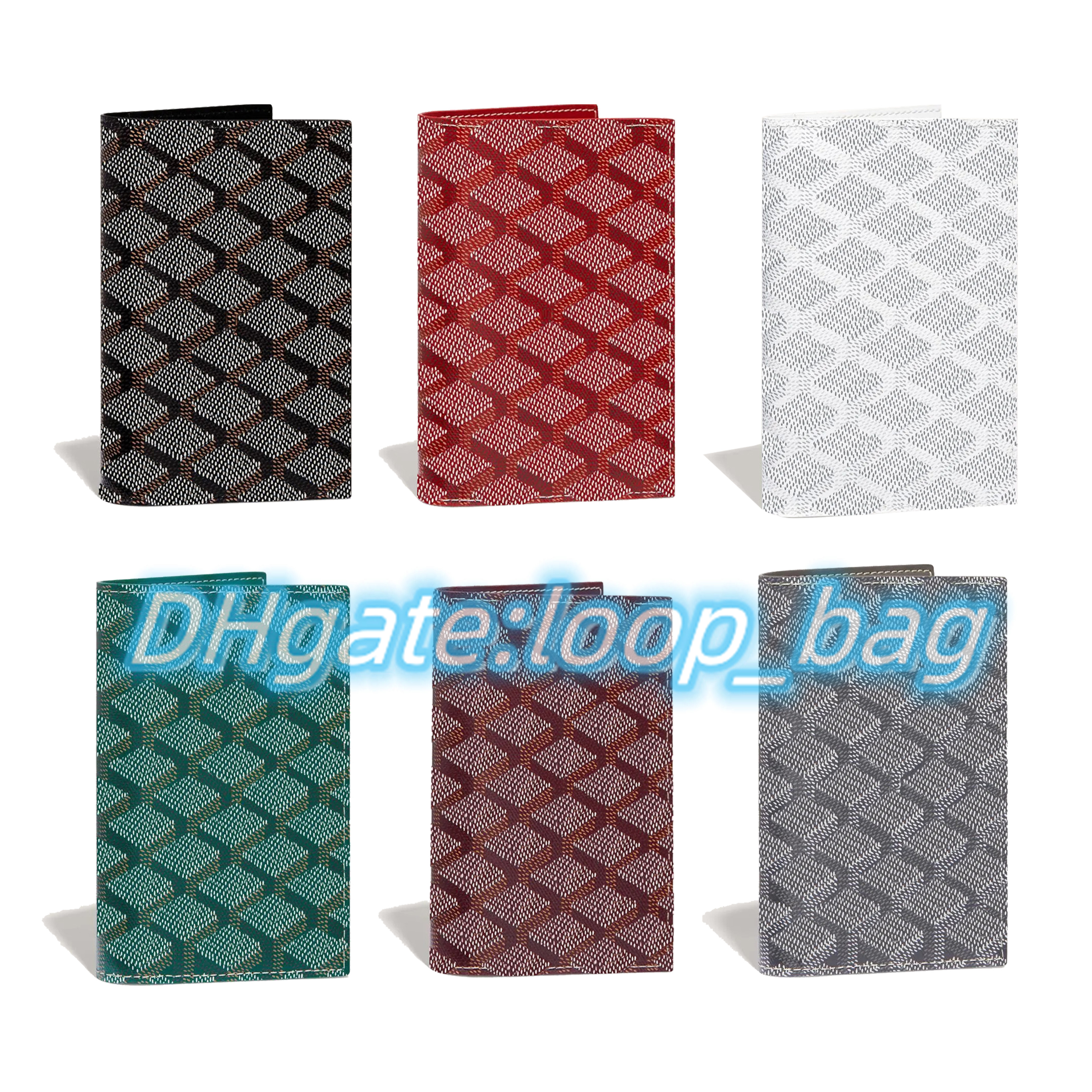 

wholesale High quality passport book Leather Purse Card Holders Luxurys designer vintage wallet Men Women's Holders Coin girl gift wholesale Pocket Interior Slot, Green