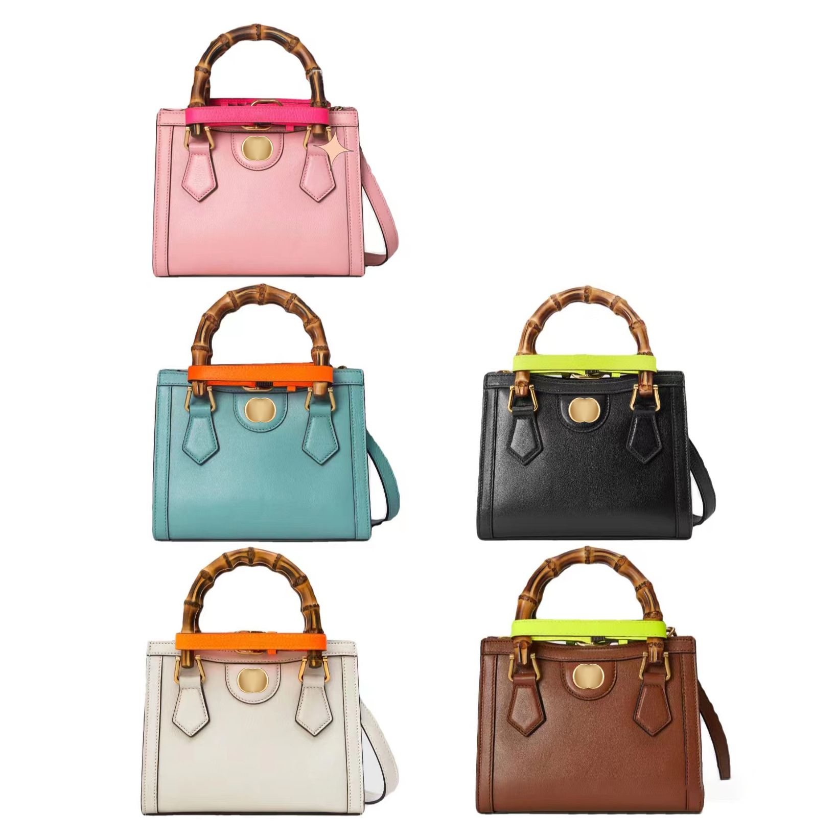 Luxury Designer Bags guccie Diana Original Bamboo Totes Women's men Crossbody Genuine leather tote Nylon fashion famous Shoulder bag Handbag