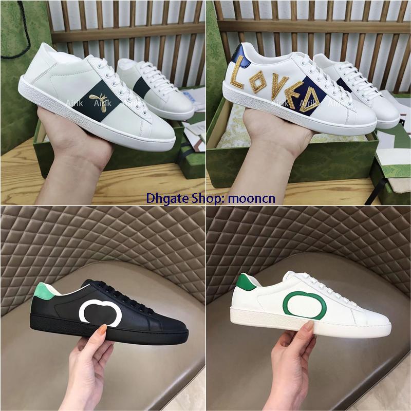 

With Box Designer Sneakers GGity Shoes Designer Casual Shoes Italy Ace Sneakers Bee Snake Leather Embroidered Black men¡gucci¡Tiger Chaussures Nt