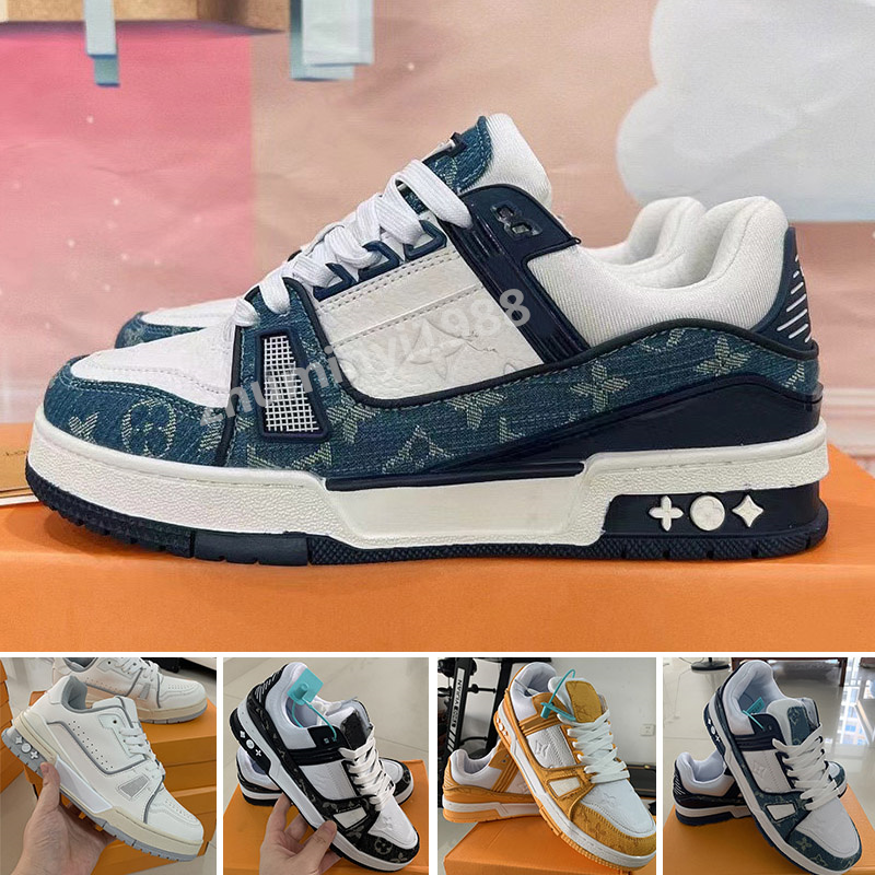 

2023 fashion printing lovers casual skate shoes designer sneakers mens women low cut platform classic black white grey luxury lover trainers 39-44 zym2, Color 1