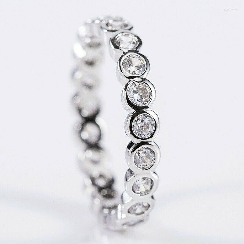

Wedding Rings Ring Women Jewelry Size 6-10 Round Cut White ZirconWedding