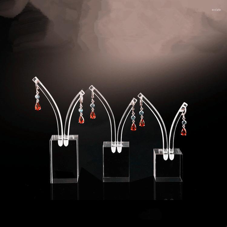 

Jewelry Pouches Lot Of 3 Acrylic Earrings Display Holder Drop Stud Stand Jewellery Showcase