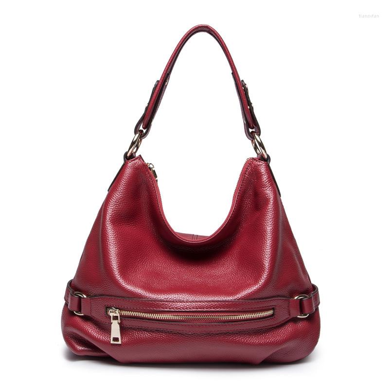 

Evening Bags Woman Handbags Genuine Leather Shoulder Bas For Women 2023 Casual Totes Large Capacity Ladies Crossbody Bag Female Bucket, Black