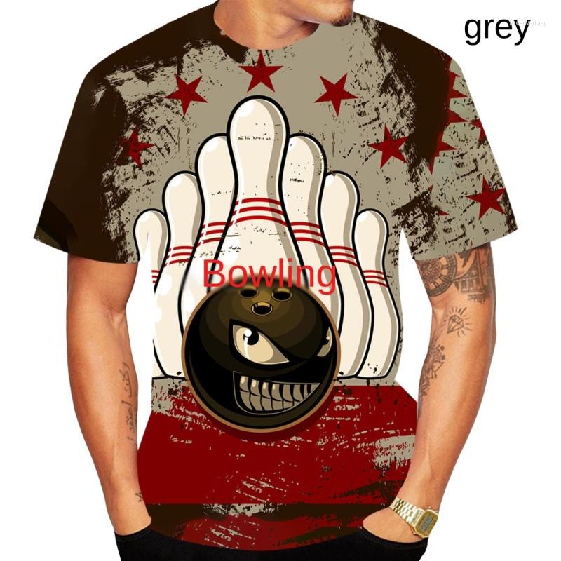 

Men's T Shirts 2023 Bowling Shirt Men Cool Funny Creative Round Neck Tee XS-6XL, Black