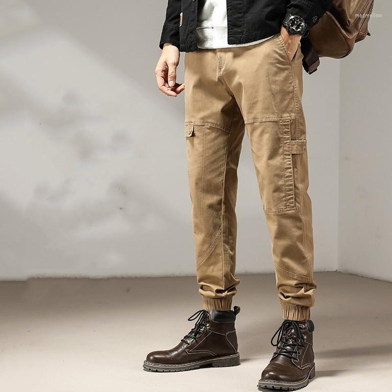 

Men's Pants Cargo Casual Men Joggers Elastic Waist Denim Harem Trousers For Male Brown Black Korea Japan Clothing 2023, 312 black