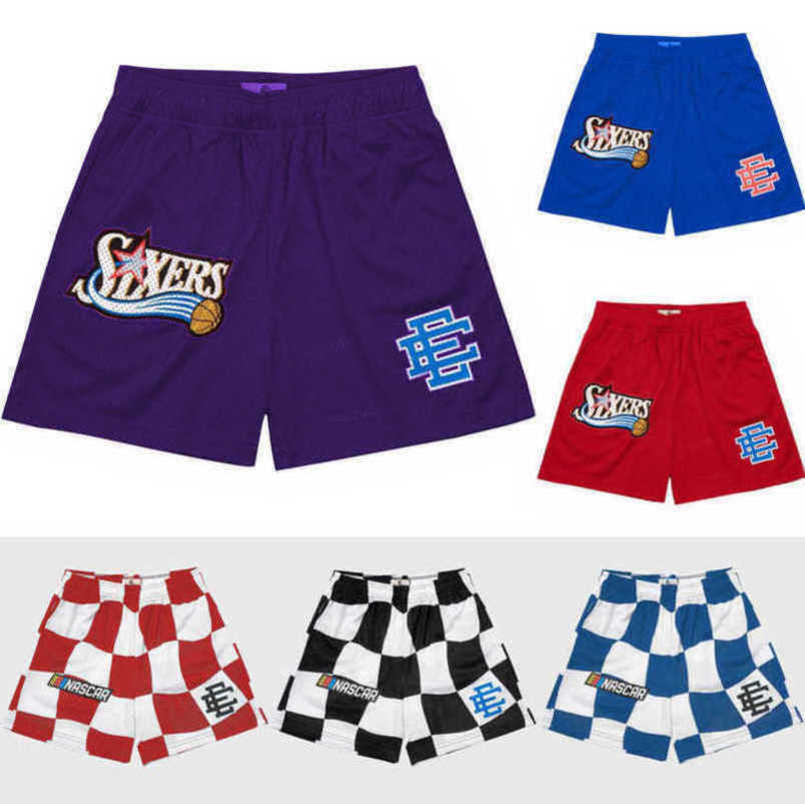 

Men's Ee Luxury Fashion Shorts Basic Eric Emanuel Brand New York City Skyline Men Women Leisure Fitness Muscle Sports Pants Mesh Short Loose, 15