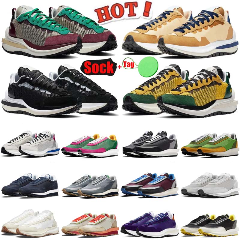 

waffle VaporWaffle mens running shoes pegasus fragment LDWaffle ld Pure Platinum Black white Gum Royal Fuchsia men women trainers sports sneakers