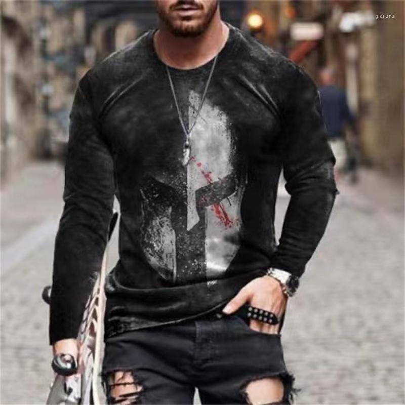 

Men' T Shirts 2023 Retro Style European Clothing Men' Long Sleeve 3d Printed Shirt Oversized Crew Neck, Blue