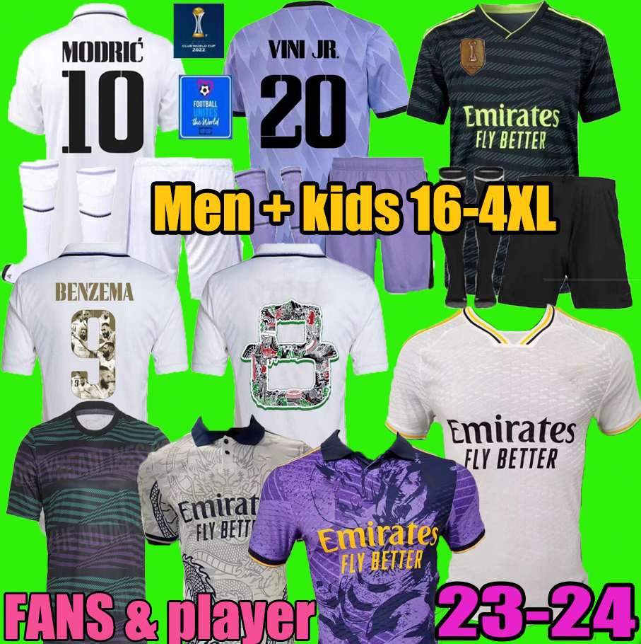 

22 23  Benzema soccer jerseys special 2022 2023 football shirt CAMAVINGA MODRIC camiseta men kids ReAl mAdRiDs pre match VINI JR TCHOUAMENI fans player, Player version