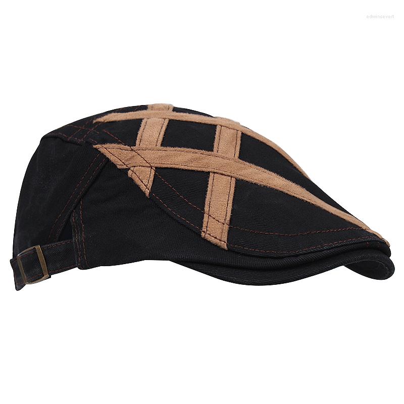 

Berets 2023 Summer Men's Forward Cap Ivy Driver Driving, Black