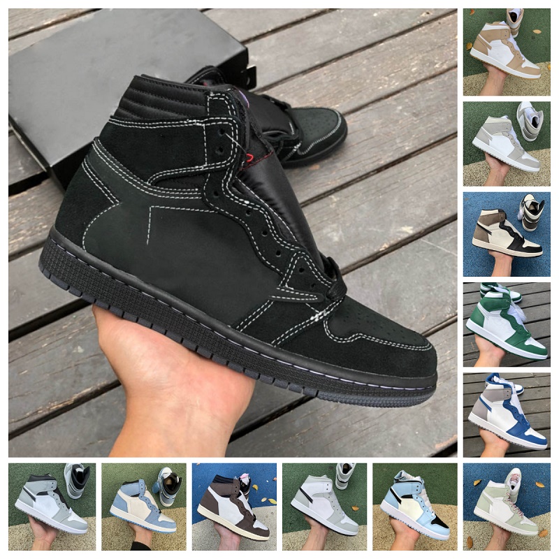 

2023 Jumpman 1 Basketball Shoes Mens 1s Lost Found True University Blue Hyper Royal Panda dark Mocha bred shadow UNC Smoke Grey Women Sports Sneakers trainers Eur 36-47, Shoe lace