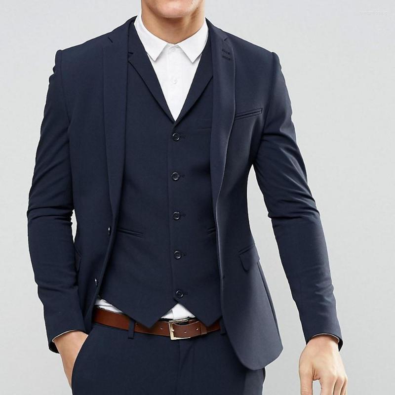 

Men's Suits Mens Wedding Royal Blue Casual Business Suit Men's Tuxedo 3 Pcs Groom Terno For Men (Jacket Vest Pants), Red