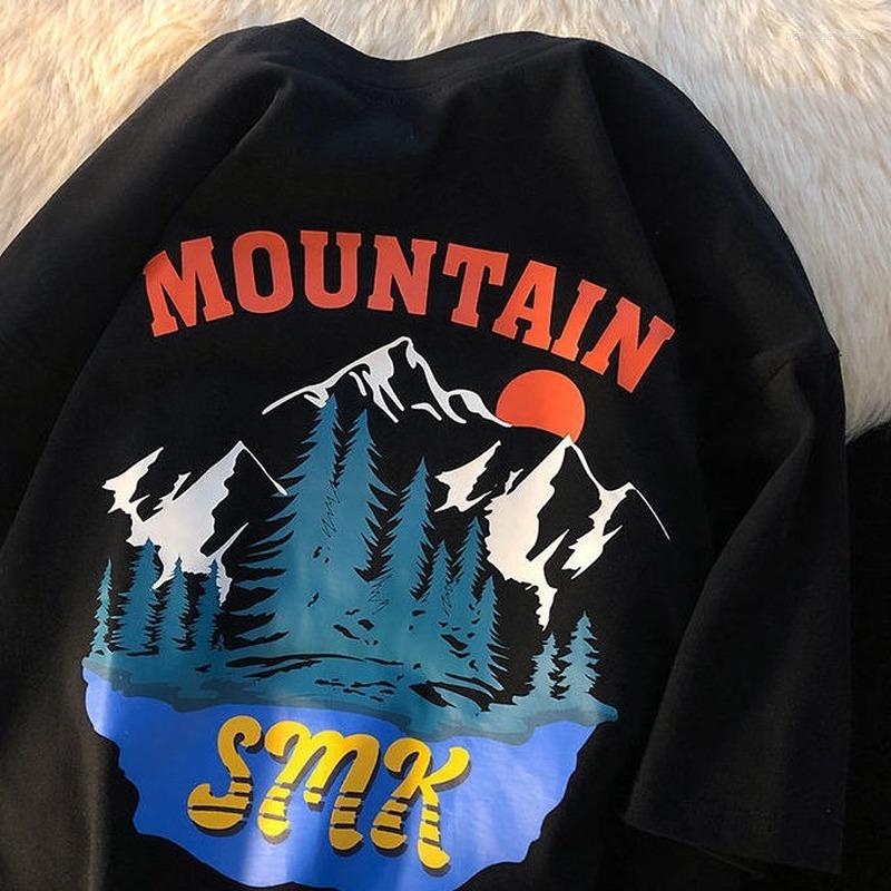 

Women' T Shirts Summer American Style Retro Snow Mountain Hip Hop Graphic 2023 Streetwear Men Women Oversized Y2K Tops Korean Trend, Sleeveless style2