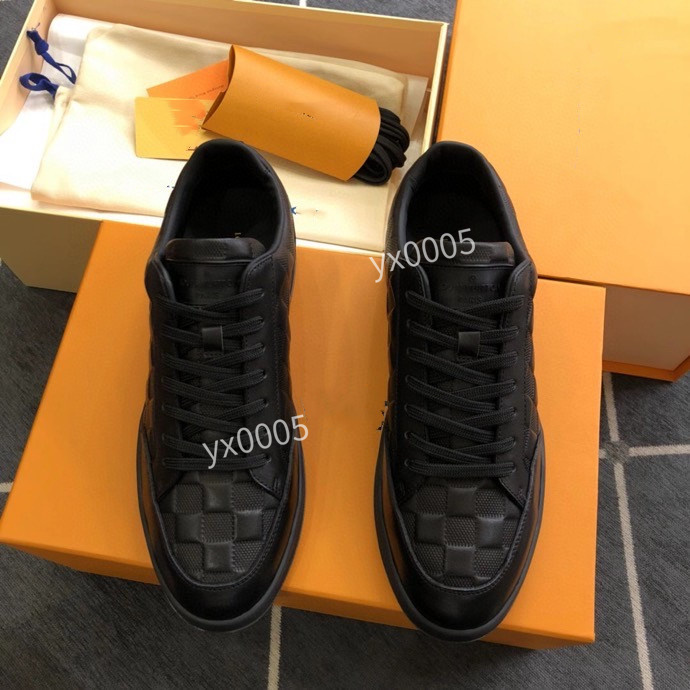 

Luxury Fashion classic men's casual shoes high quality leather trainer shoes men high top shoes, 02