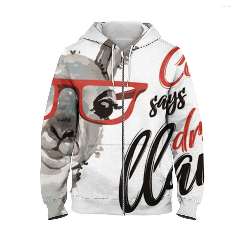 

Men's Hoodies 3D Printing Alpaca Print Hoodie Sweatshirt Shirt Male Customer Design Plus Size WY150