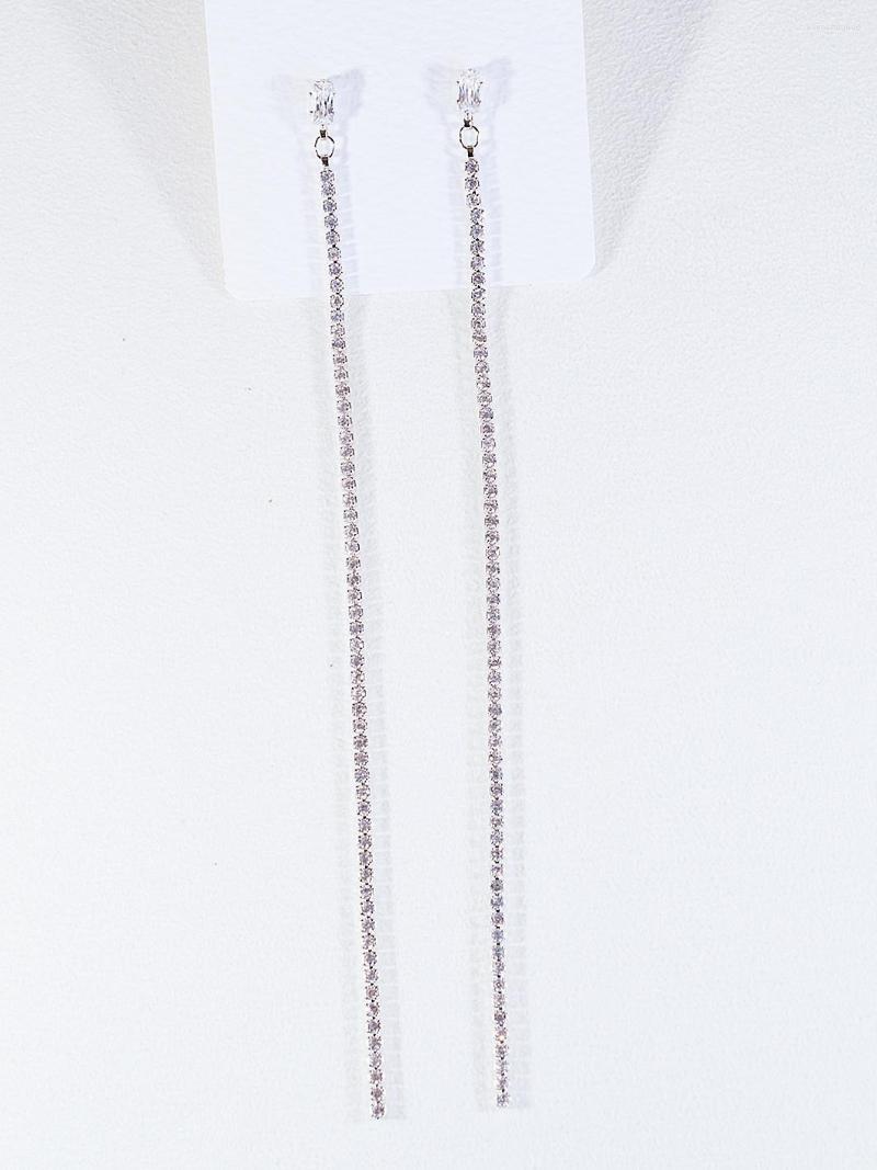 

Dangle Earrings Classic Clear Drop Cubic Zirconia Long For Women Wedding Gifts Party Anniversary