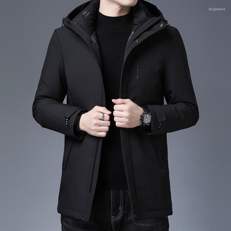 

Men's Down Dongniu 2023 Winter 90 White Duck One Coat Three Wear Jacket Fashionable Warm 20612, Black