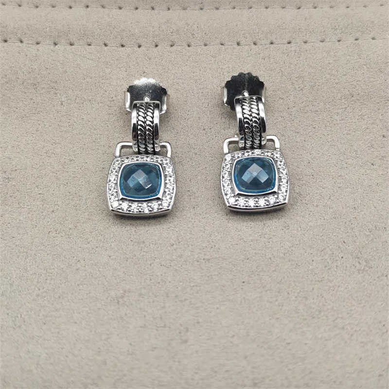 

fashion Small Earring designers Cystal Dangler luxury 95% Blue Off Trendy and Women Earrings Zircon Elegant High Inlaid Jewelry Banquet Wedding Birthday Gift