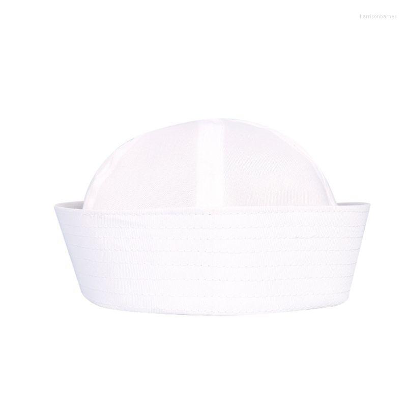 

Berets White Sailor Hats Navy Captain Yacht Hat For Teens And Adults Barnacle Boy Costume Cosplay Drop