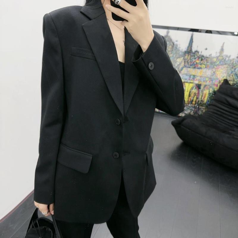 

Women' Two Piece Pants 2023SS Spring Luxury Fashion Women CasuL Blazer Coat With Casual Long Trouse Female OL Suits Sets Gdnz 2.05, Black
