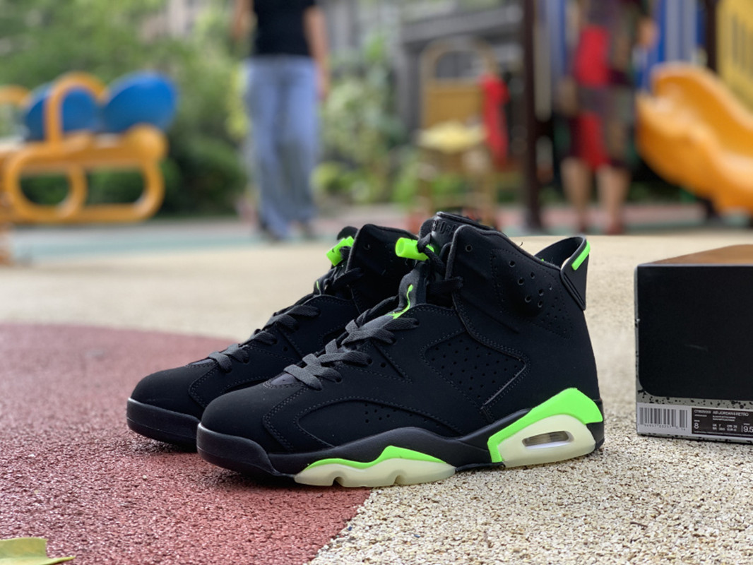 

Original Quality 6 Man Basketball Shoes Top Designer Shoes 6s Electric Green Black Sneakers Ship With Box Size US7-13