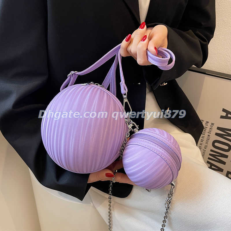 

Totes Round Ball Crossbody Bag For Women PU Leather Basketball Bags 2022 New Ball Shape Creative Handbag 2PCS/Set Messenger Bag Purse 021423H, Green ball bag
