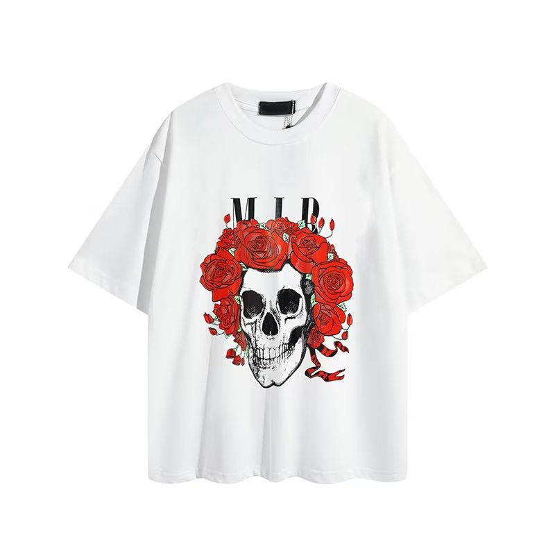 

Men's Plus Tees & Polos Round T-shirt plus size neck embroidered and printed polar style summer wear with street pure cotton 2eg