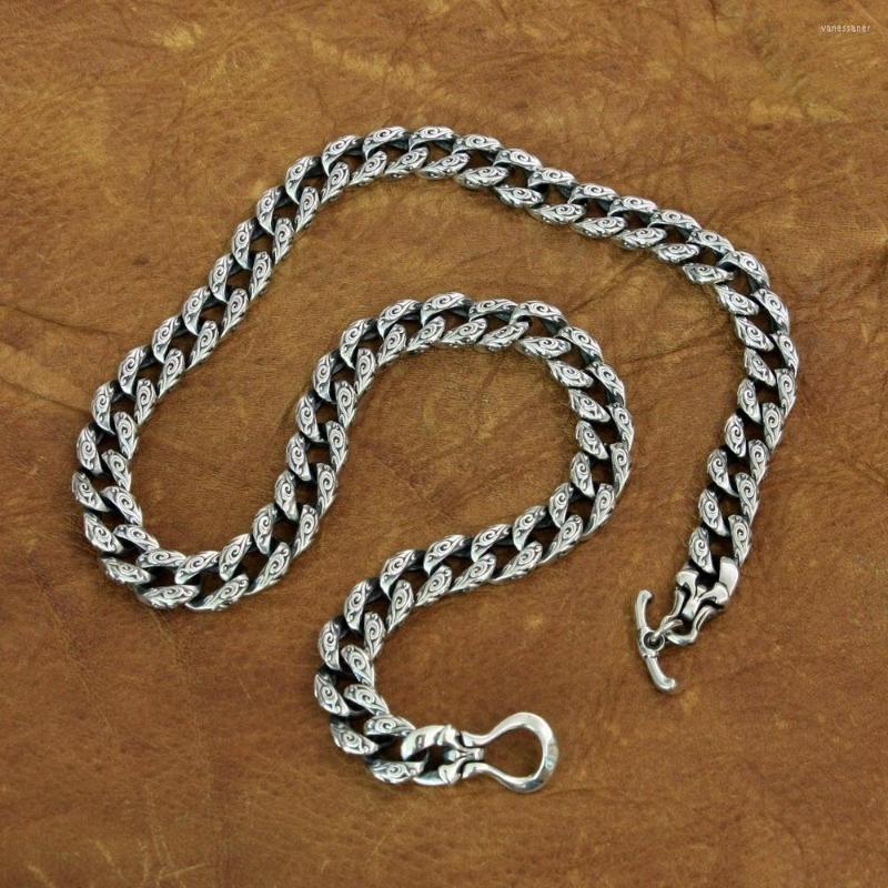 

Chains Auspicious Clouds Chain 925 Sterling Silver Mens Biker Punk Necklace TA155