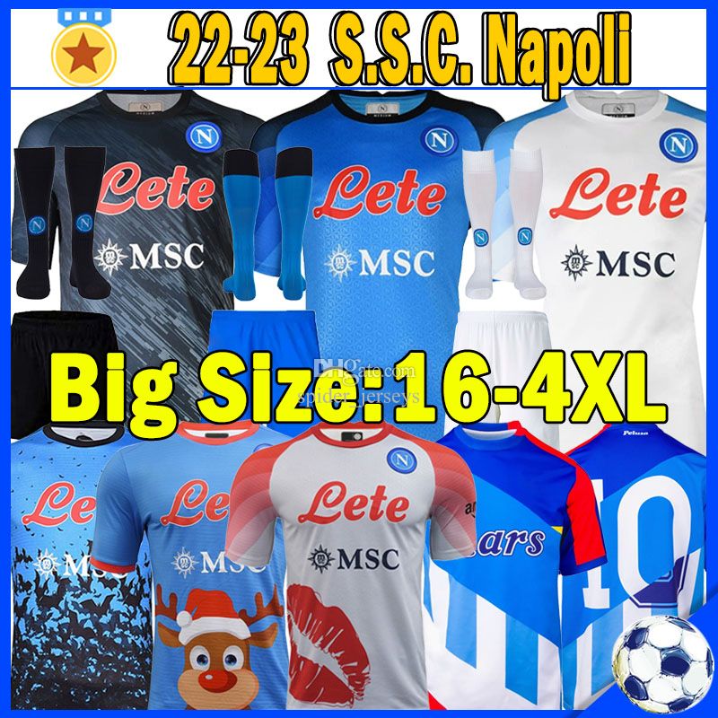 

XXXL 4XL 2022 2023 MARADONA Napoli Soccer Jerseys Valentine Maradona anniversary Halloween LOZANO Maglietta da calciatore 22 23 SSC Naples MAGLIA Football shirts, 22-23 gk kits
