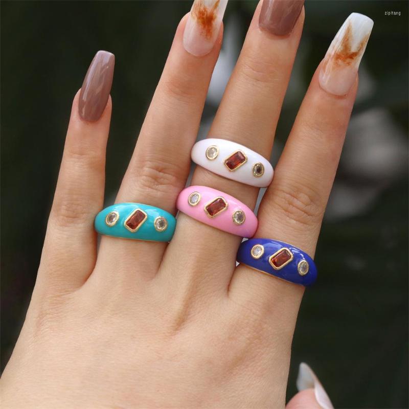 

Cluster Rings Chunky Gold Plated For Women Girl Adjustable Opening Ring Fashion Jewelry Drop