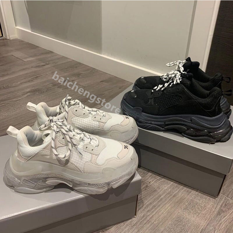 

Luxury Women Men Casual Shoes Rhyton Multicolor Sneaker Edition The Hacker Project Triple S Platform Print Sneakers Fashion Sneakers B0, Color 3