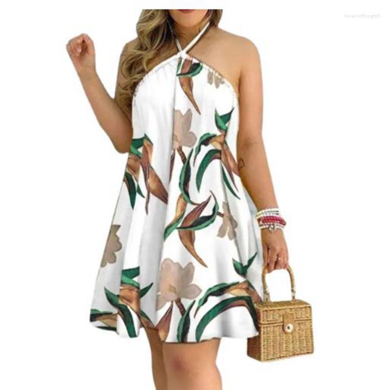 

Casual Dresses 2023 Summer Off Shoulder Neck Lace Loose Women' Dress One-piece, Beige