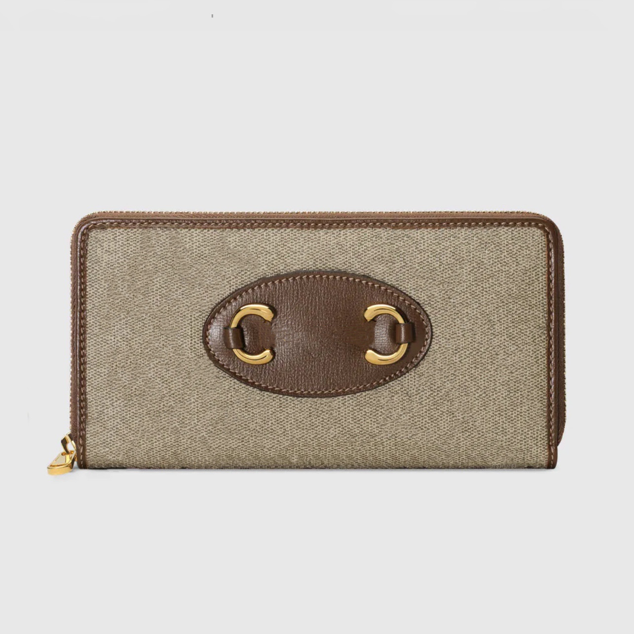 

Horsebite Long Zipper Wallets Women White Brown Two Colors Designer Standard Wallet with Card Slots
