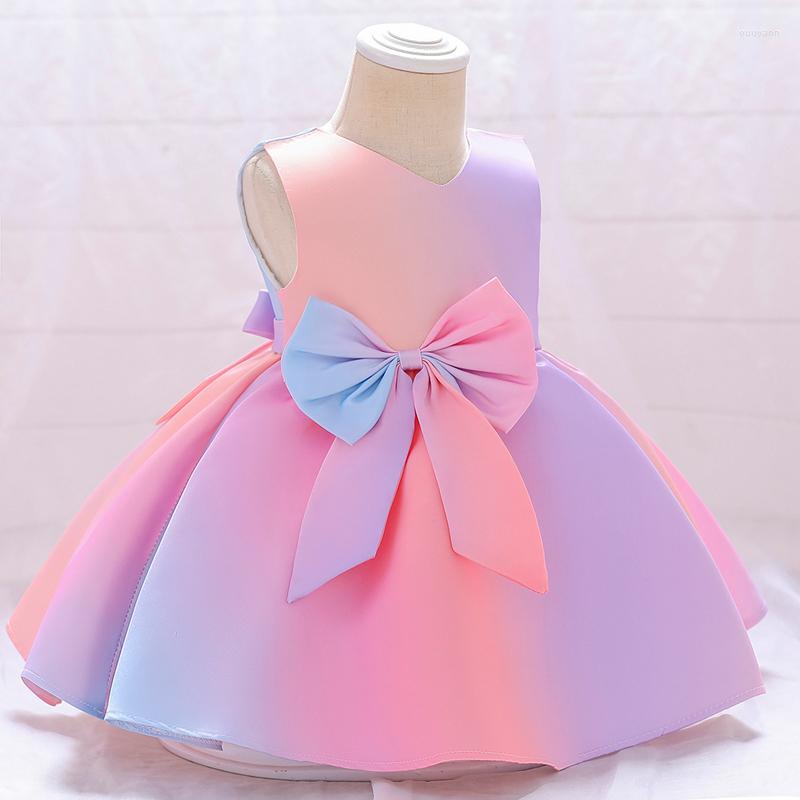 

Girl Dresses 2023 Christmas Baptism Born 1 Year Birthday Dress For Baby Colorful Princess Party Child Costumes 3 6 8 Month, Watermelon red