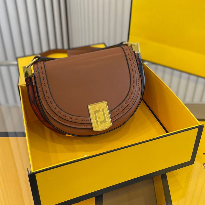 

bags totes handbag designer bag women classic imitation brand stitching letter buckle single shoulder saddle bag versatile commuter party dinner wallet, Color2